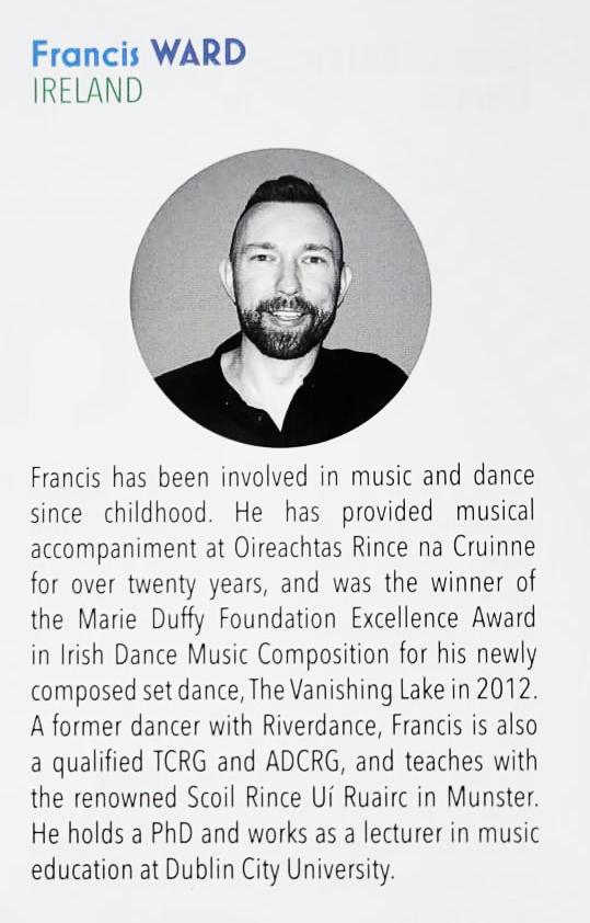 FrancisWard0's tweet photo. Delighted to be performing as an official musical accompanist at the World Irish Dancing Champs at the Convention Centre Dublin this week! Also great to see one of my dance students feature on the Friday 6pm Nuacht as TG4 #clrg #irishdance #ceolagusrince @CLRGIrishDance https://t.co/sRvluqwnPw