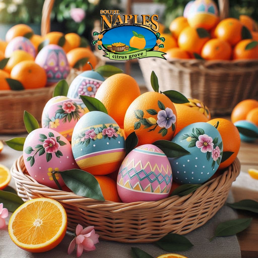 NaplesCitrus's tweet photo. ���🌼🌸Shop our eggcellent Spring selections &amp; bring a burst of citrus to complement the other delightful flavors of the season! Pick up our famous #freshsqueezedorangejuice &amp; delicious seasonal fruits for your Easter brunch! 🌸🍊🌼#easter2025 #easterbrunch #swfl #honeybelloranges https://t.co/GhzveAGA1Z