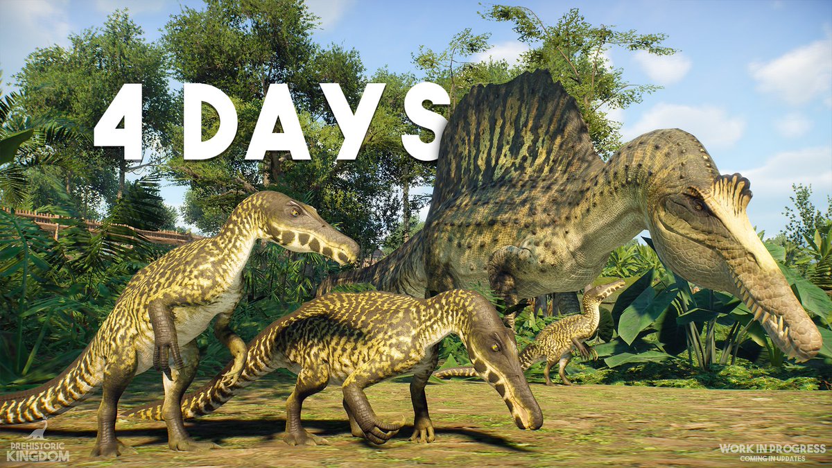 PrehistoricK's tweet photo. 4 days until Update 14! With seamless growth coming to over 50 species, some of the young ones may surprise you. 🐊 https://t.co/ykVfIzqxYa