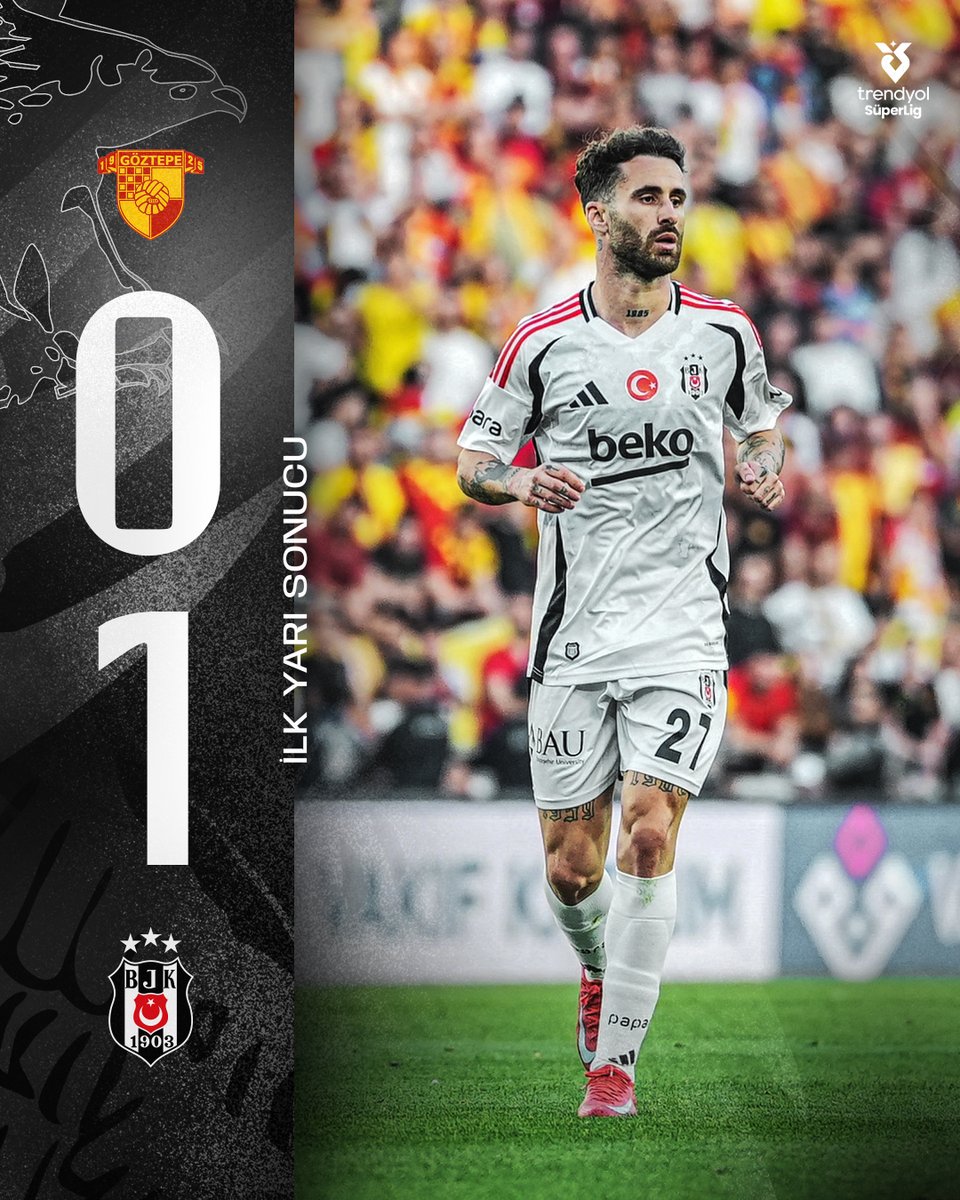 İLK YARI SONUCU | İlk yarıda Rafa Silva'nın golüyle 1-0 öndeyiz.

#GÖZvBJK [0-1]