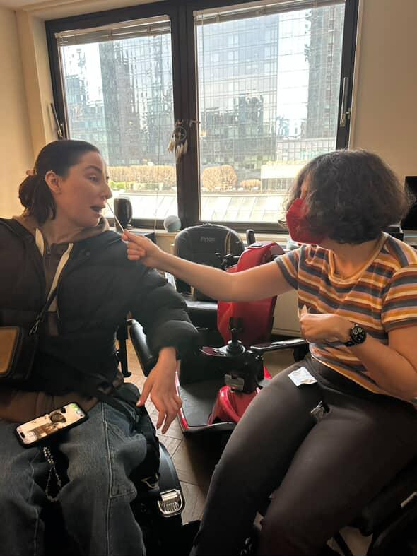 A #COVID-safer film production set: what, like it's hard? 

I kept my <a href="/DisabilityChall/">Easterseals Disability Film Challenge</a> cast &amp; crew COVID-free using: 
🧪RAT + Metrix (PCR quality) testing
😷N95/KN95 awaiting Metrix results
💨HEPA filters 
🟪 <a href="/NukitToBeSure/">Nukit</a> far UVC germicidal lights

🎬youtu.be/aTVZ8Jr5eA0?si…