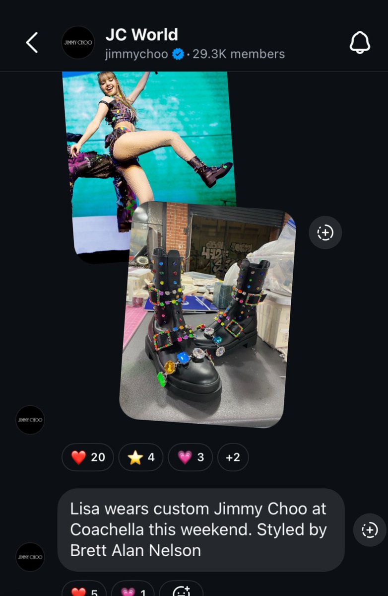 notyourcherie85's tweet photo. Jimmy Choo มาอวดว่าลิซ่าใส่รองเท้าชีใน Coachella น่ารักอ่ะ มะล๊องก๊องแก๊งเต็มไปหมด #LISACHELLA https://t.co/yarDRpeq6J