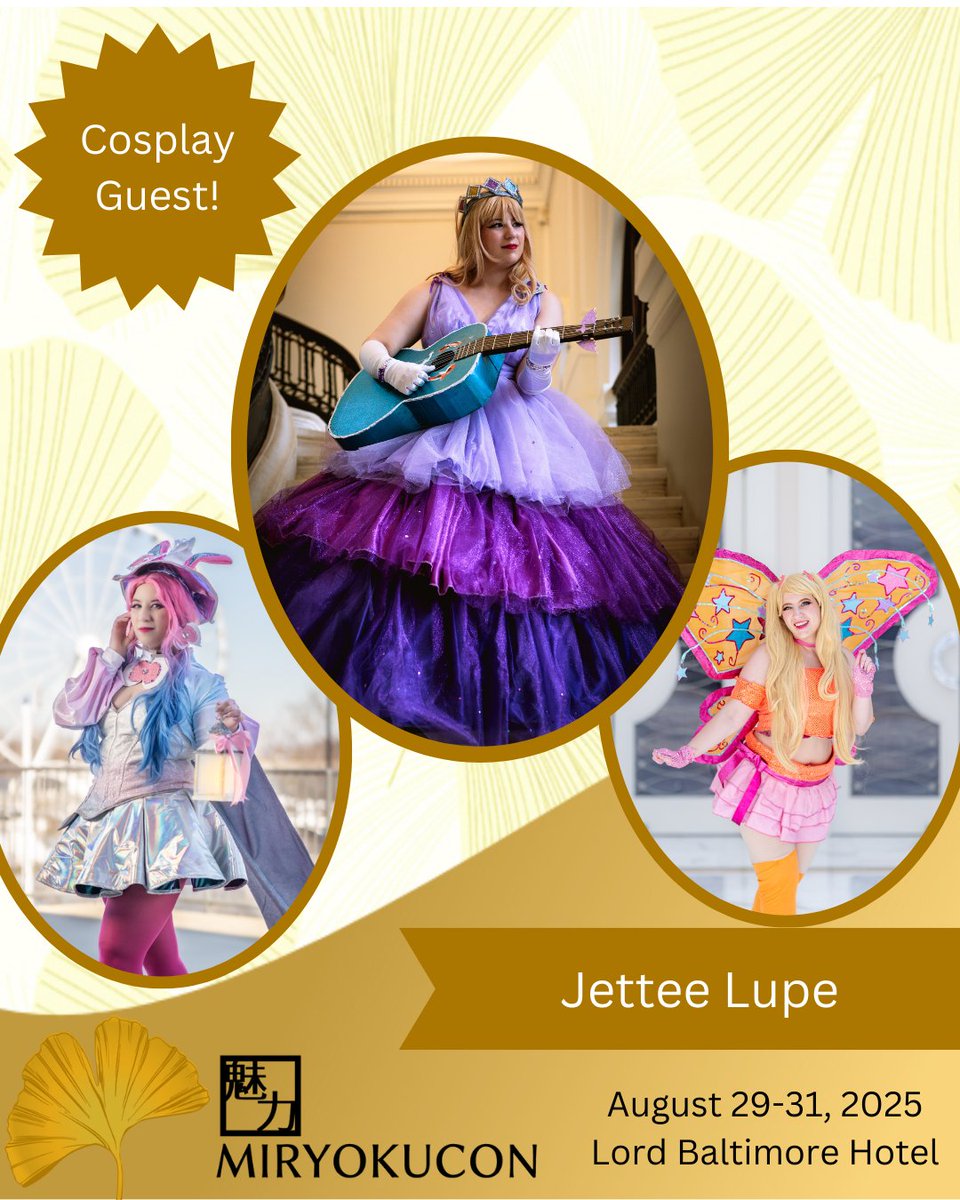 Welcome @JetteeLupe to Miryokucon 2025! miryokucon.org/cosplay-guest-…