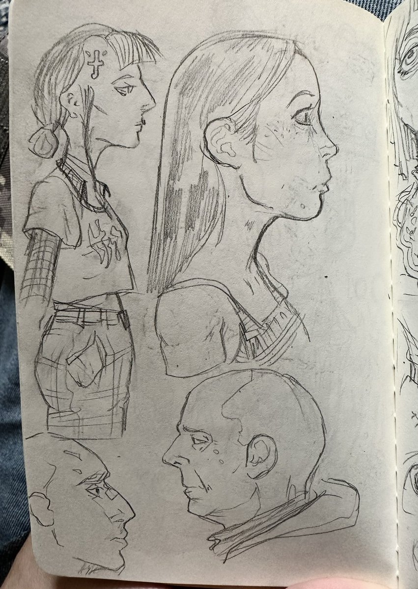 Shammanist's tweet photo. I’m gonna dump some sketches here. Badda bing badda boom https://t.co/Mi8g6guWke
