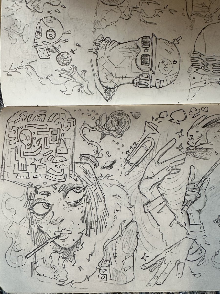 Shammanist's tweet photo. I’m gonna dump some sketches here. Badda bing badda boom https://t.co/Mi8g6guWke