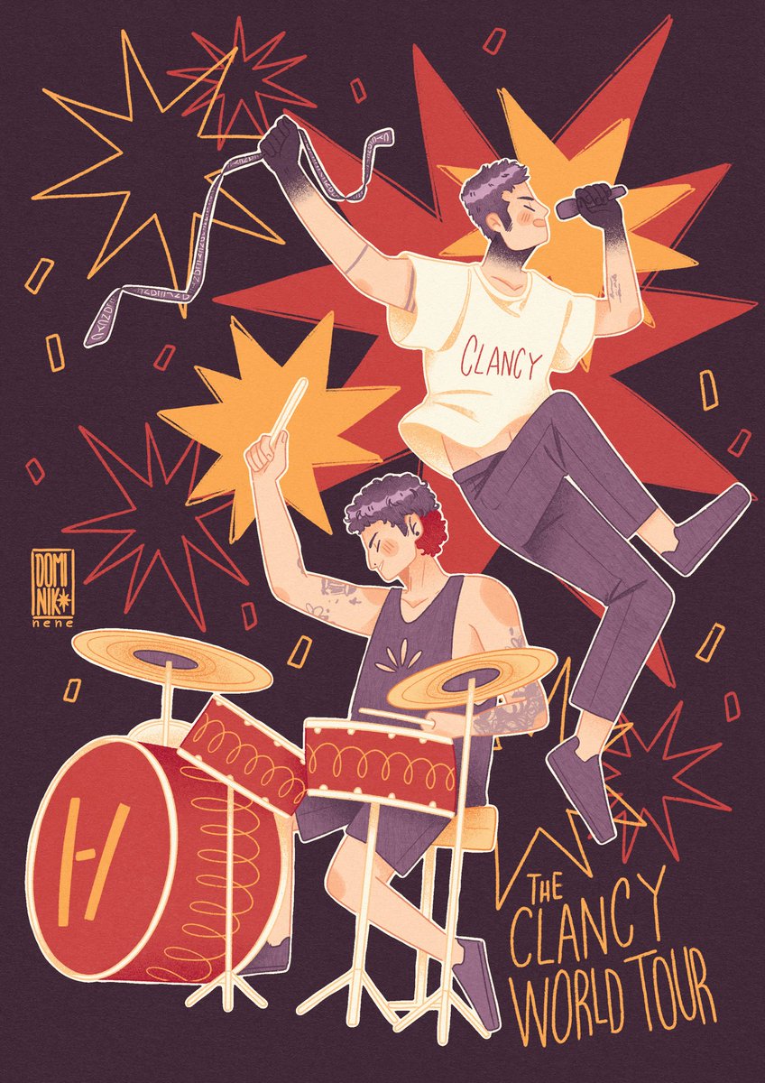 DominikNene_art's tweet image. Obviously the sketch done during the concert is better๐
.
.
.
#twentyรธnepilรธts #twentyonepilots #tรธp #theclancyworldtour #fanart #concert