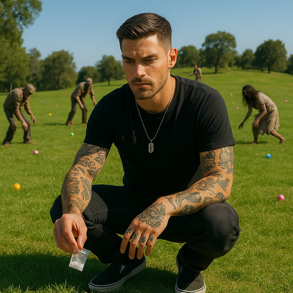DarklifeBooks's tweet photo. WELCOME TO HELL.A. where the only Easter Egg Hunt Is the search for that lost bag from last night. Serious business. If you like #SEX #DRUGS &amp; #ZOMBIES you will love this zombie book. https://t.co/aq75vaSG4x https://t.co/R21fIqUriX