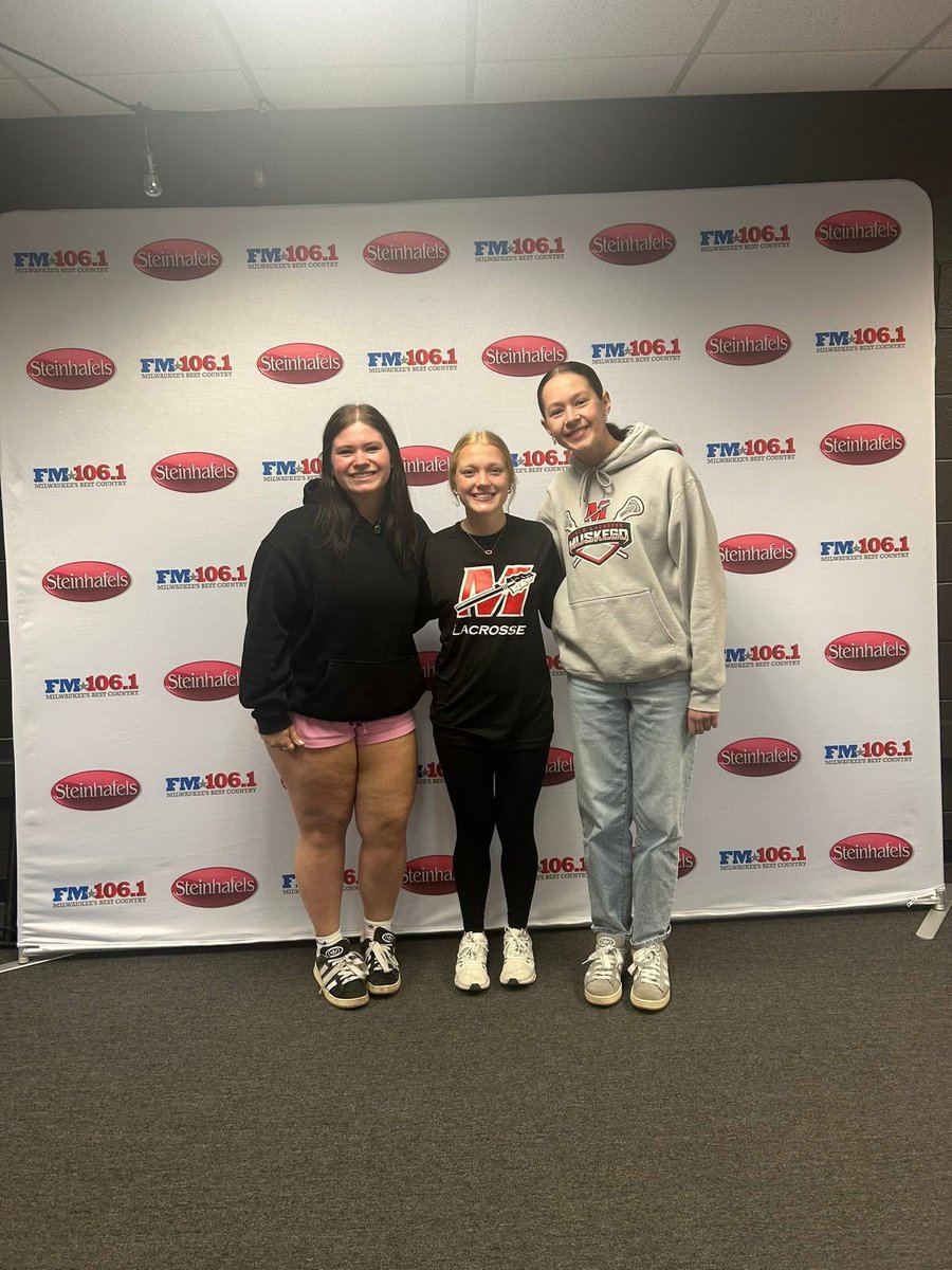 Muskego High School Girls Lacrosse on the radio! This morning, Hailey Lipusch, Makayla Mecham, Addie Geisler and Coach Becker went on The Varsity Blitz High School Sports Show to discuss women’s lacrosse, our program, and our season! Great job girls! #MuskegoLax