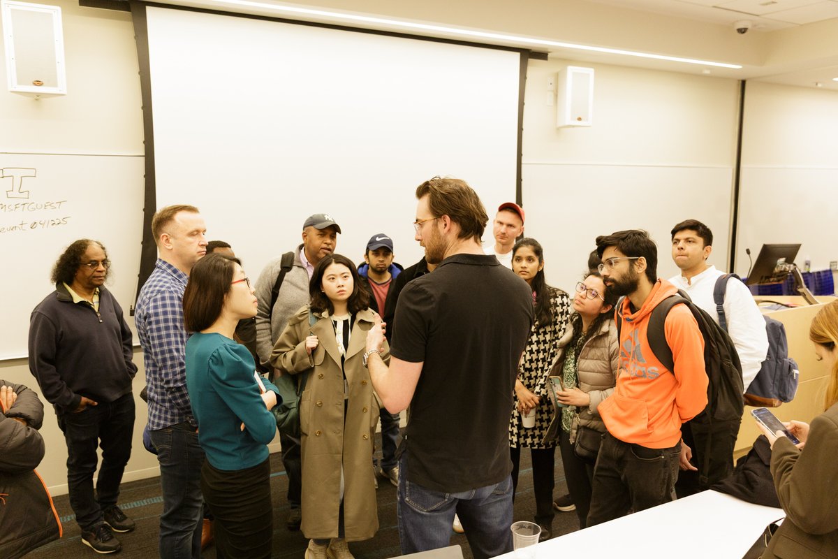 Had a fantastic time talking about Self-Improving AI Agents with <a href="/ArizePhoenix/">arize-phoenix</a> at the <a href="/aicampai/">AICamp</a> NYC meetup this past week!

It's amazing to see how fast the discourse has moved from "just agents" to now multi-agent flows, optimized evals, and automated improvement strategies.