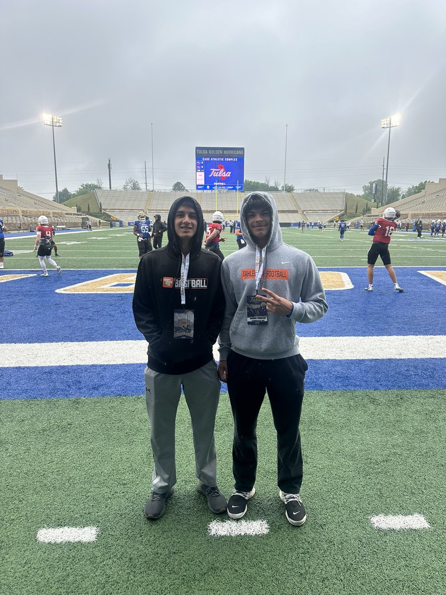 Tahlequah Tigers Football (@tahlequah_fb) on Twitter photo Appreciate <a href="/AndrewLee_CFB/">Andrew Lee</a> <a href="/TulsaFootball/">Tulsa Football</a> for having our underclassmen prospects out today! π<a href="/JMorrison6520/">Jett Morrison</a> <a href="/Michaeltork18/">michael torkelson</a> Appreciate <a href="/AndrewLee_CFB/">Andrew Lee</a> <a href="/TulsaFootball/">Tulsa Football</a> for having our underclassmen prospects out today! π<a href="/JMorrison6520/">Jett Morrison</a> <a href="/Michaeltork18/">michael torkelson</a>