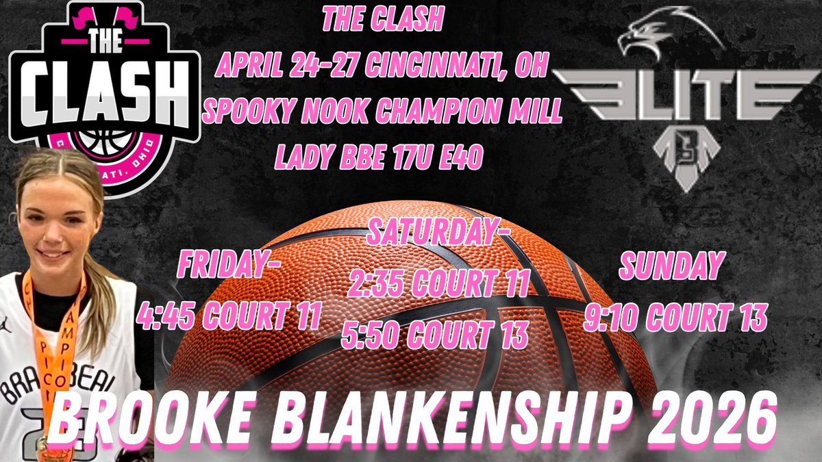 Brooke Blankenship (@brookeblank26) on Twitter photo Here’s our schedule for next weekend! Can’t wait to get back on the court!! <a href="/LadyBradBeal/">Lady Bradley Beal Elite</a> <a href="/corbil_neal/">Neal Proemsey</a> <a href="/CoachSchollNCSA/">Nicole Scholl</a> Here’s our schedule for next weekend! Can’t wait to get back on the court!! <a href="/LadyBradBeal/">Lady Bradley Beal Elite</a> <a href="/corbil_neal/">Neal Proemsey</a> <a href="/CoachSchollNCSA/">Nicole Scholl</a>