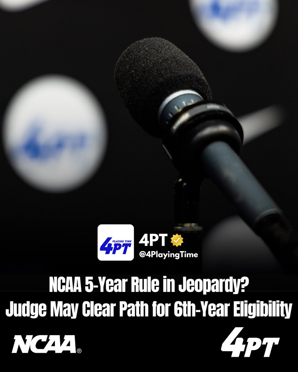 Latest: The NCAA’s 5-year eligibility rule is under fire, per a federal injunction hearing in Elad v. NCAA.

A federal judge in NJ is considering an injunction that would block the NCAA from enforcing it—potentially opening the door for 6th-year players nationwide.

Decision