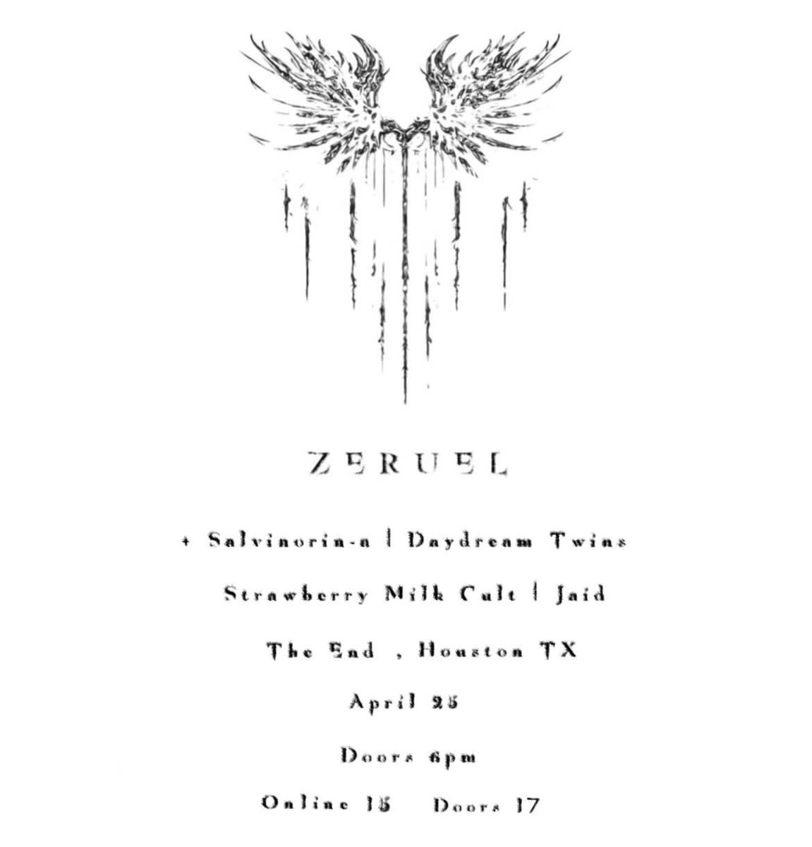 4/25 we’ll be in Houston at <a href="/THEENDHTX/">The End</a> come out O)