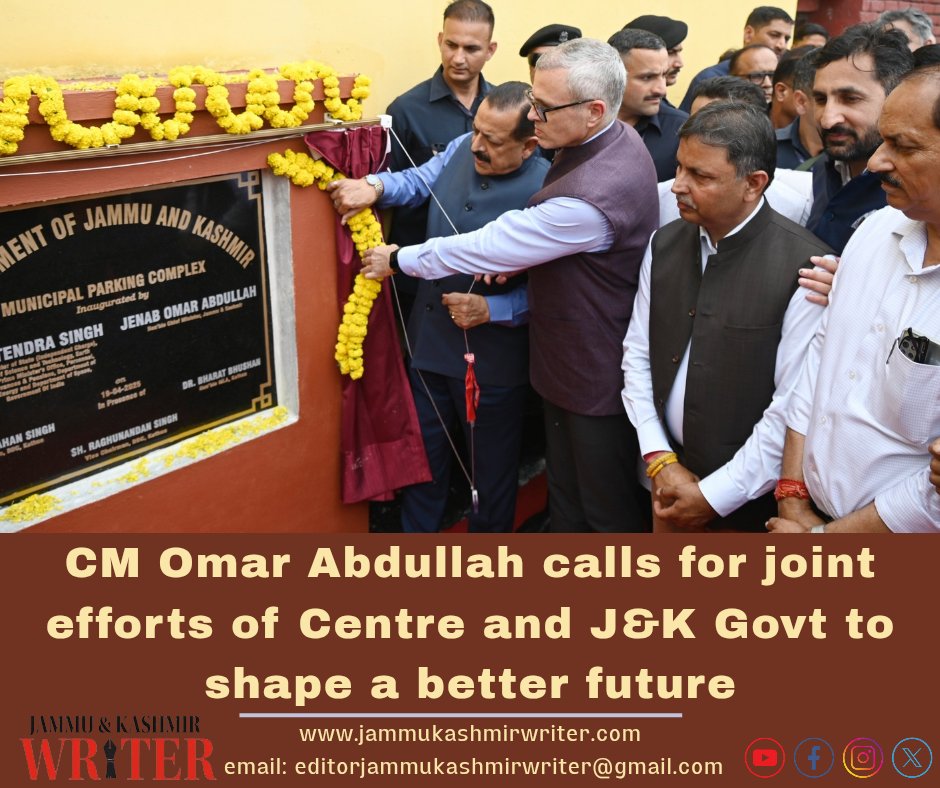 Jkwriternews's tweet photo. Chief Minister Omar Abdullah today reiterated that the progress and development of Jammu and Kashmir lies in cooperation between the J&amp;K Government and the Central Government. https://t.co/CZVfbKlcRp