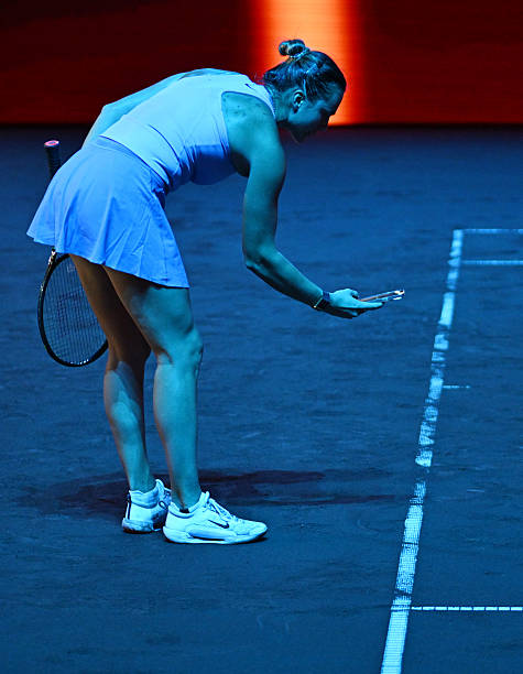 Umpire refused to check a mark so Sabalenka gathered evidence never seen anything like this 😭😭😭