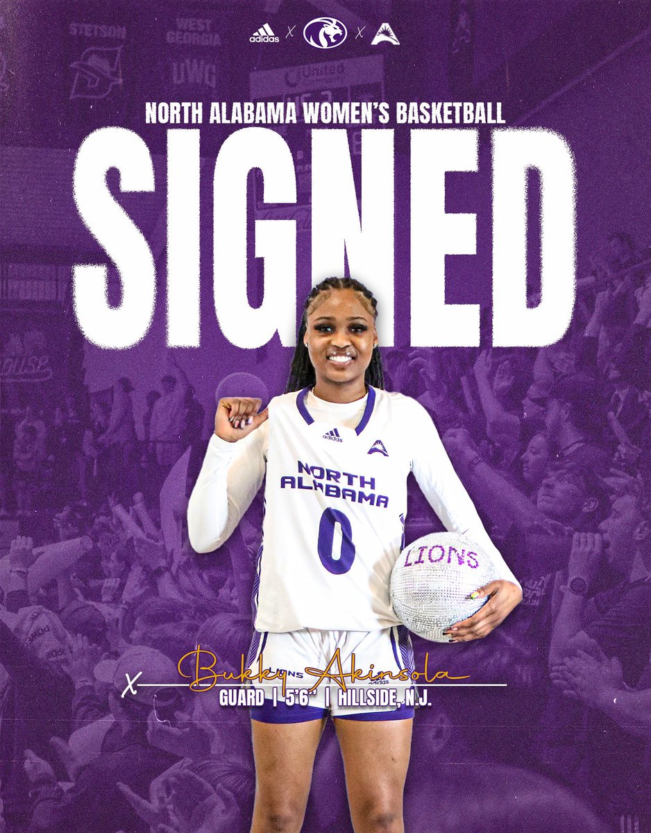 North Alabama Women's Basketball (@unawbb) on Twitter photo 𝓼𝓲𝓰𝓷𝓮𝓭 ✍️
It’s official! <a href="/bukkyakinsola1/">Bukky Akinsola</a> is a North Alabama Lion! 💜🦁
#RoarLions | #EarnedNotGiven 𝓼𝓲𝓰𝓷𝓮𝓭 ✍️
It’s official! <a href="/bukkyakinsola1/">Bukky Akinsola</a> is a North Alabama Lion! 💜🦁
#RoarLions | #EarnedNotGiven
