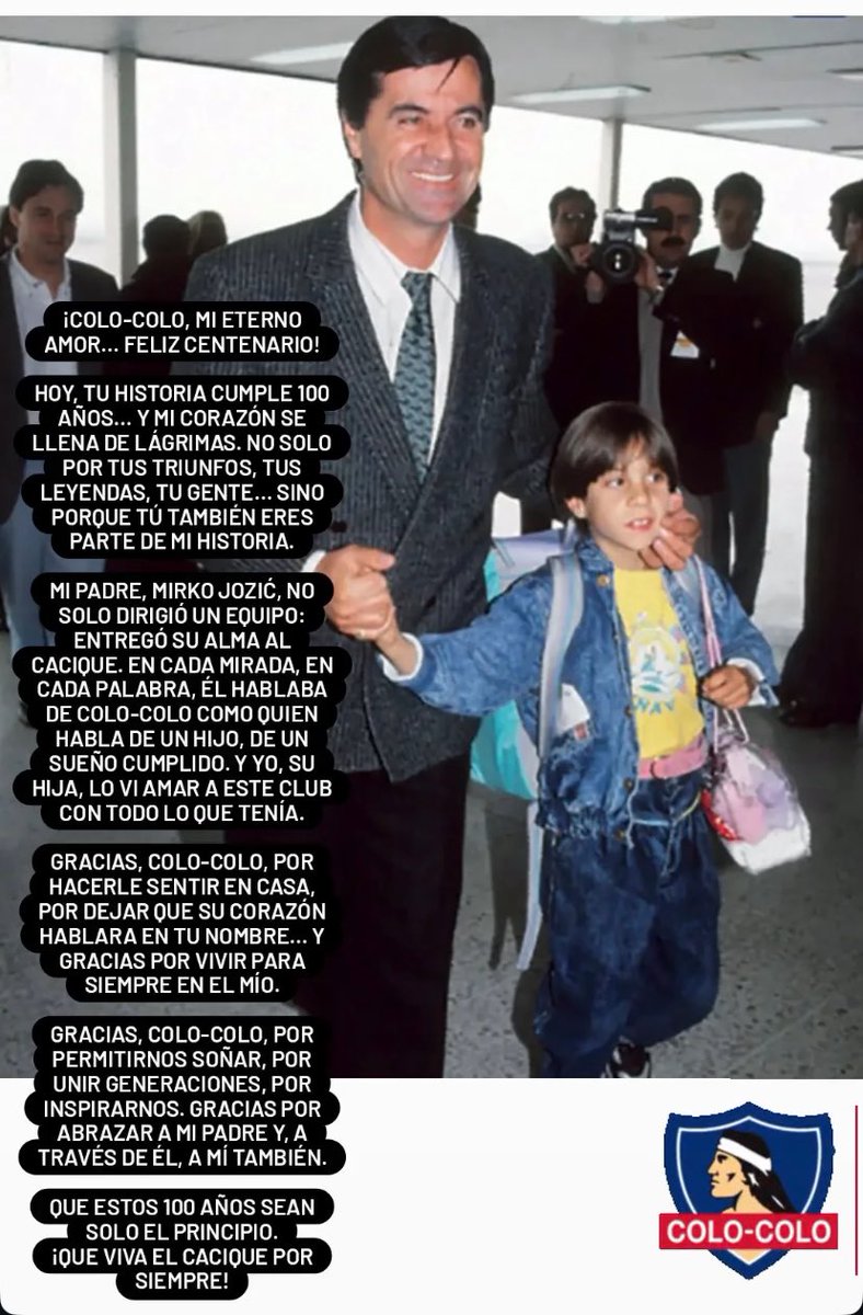 Esta publicación de Lana, la hija de Don Mirko me emocionó hasta las lágrimas.