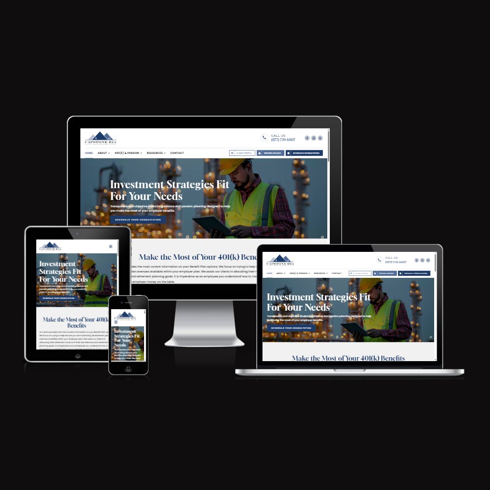 clickmonster's tweet image. A rebrand and website redesign for Capstone RIA! bit.ly/3y6e55N #wordpress #bellingham #seo