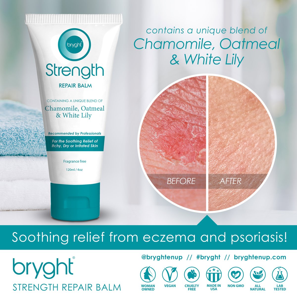 BryghtenUp's tweet photo. Strength isn’t just a word; it’s a vibe! 💪✨ Made for warriors facing chemo and radiation, this magic potion hugs your skin—soothing eczema, psoriasis &amp; more. Who knew healing could feel this good? Show your skin some serious TLC! ❤️🌟

https://t.co/9PZXioqTQJ https://t.co/lyUXeBe4Ri