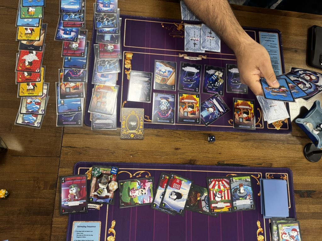vibes_tcg's tweet photo. With a 79 vibe Penguin in Color thanks to Clean Up Good @bonk_that overcame 3 bunkus in play to advance to the finals of the $1k at Top Deck Games. https://t.co/iFvEbRNTLC