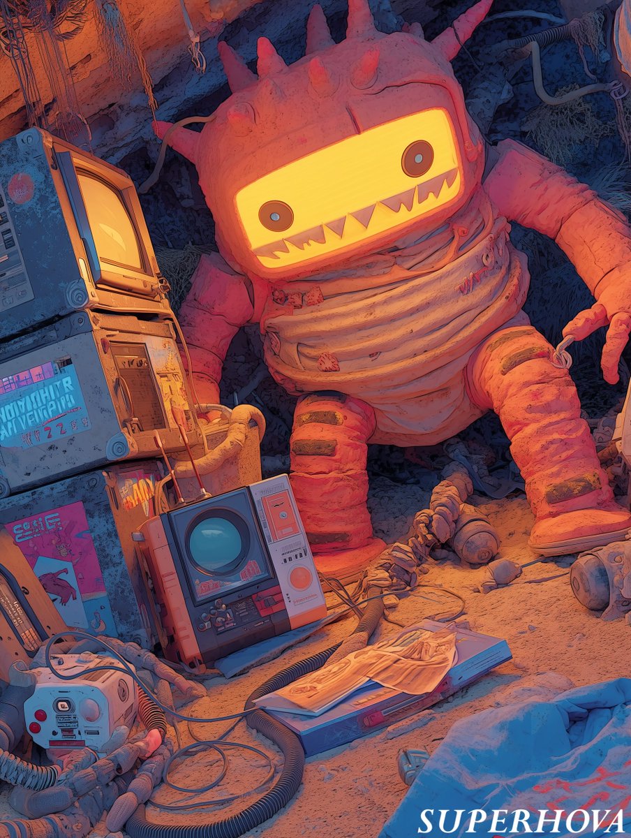 TommysTrippin's tweet image. 🤖✨ &quot;Analyzing human behavior... 🧠💭 This ‘ARG’ is 83% confusing, 12% spooky, and 100% FUN! 🕵️‍♂️🔍 #StillLearning #AlternateRealityAdventures&quot;
#Midjourney7 #AIイラスト #AIart