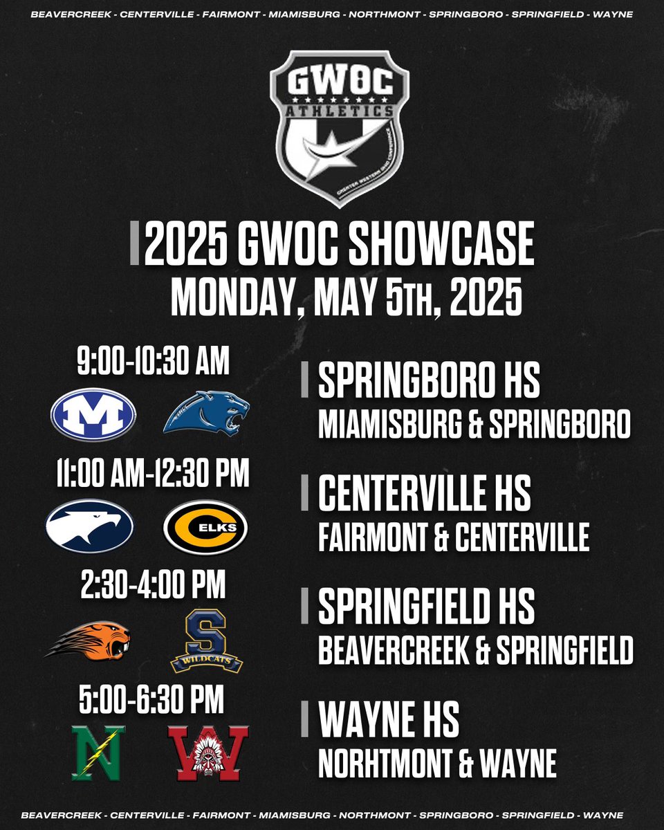 College Coaches get ready!!!

It's time to come watch our men show what they can do!!!

Monday May 5th 11-12 at Centerville HS

#AttitudeEffort #SelflessRelentlessTough