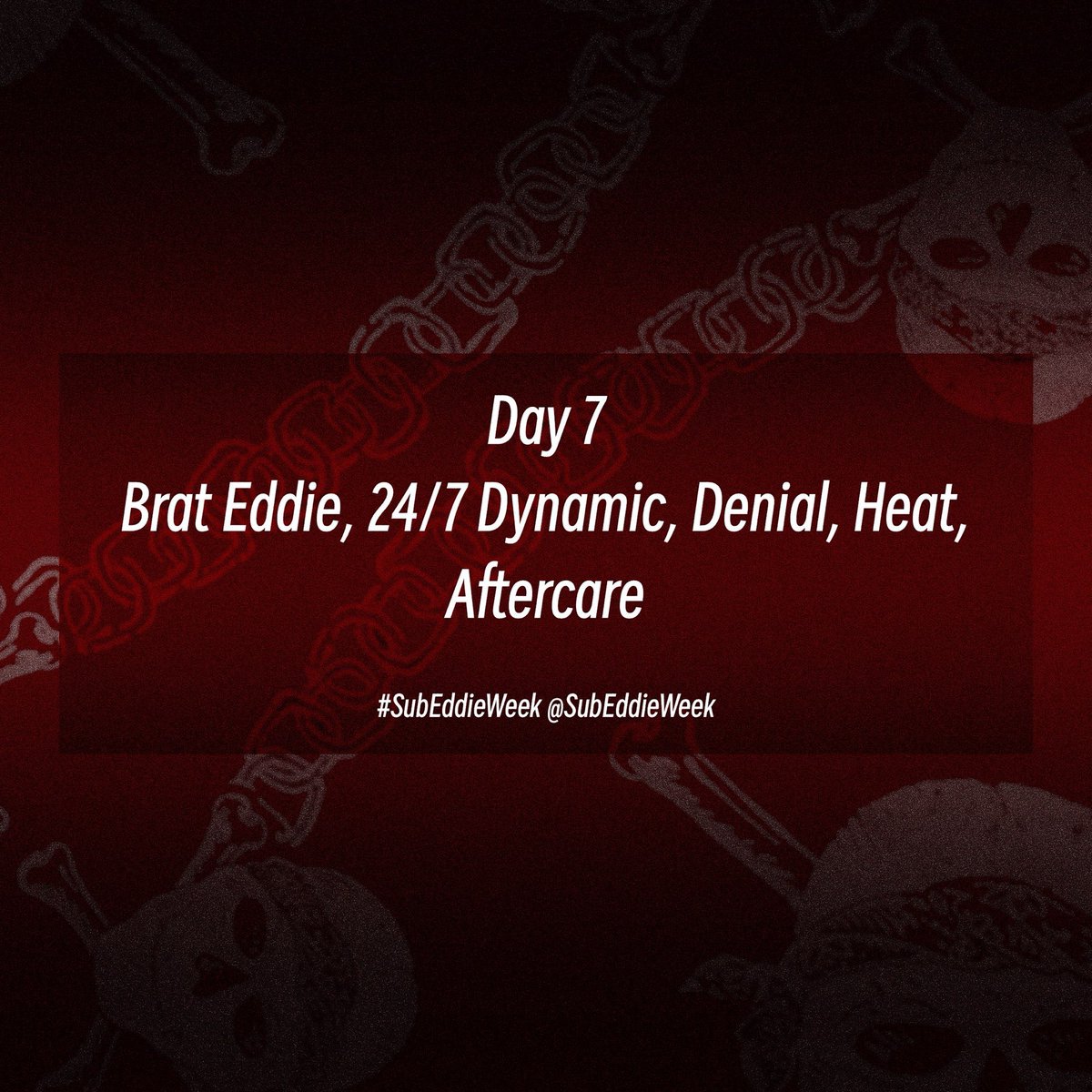 Vicecaptain5's tweet photo. Last day of @SubEddieWeek 
Last chapter in my entry is live.
I was a heavy heart to carry (but he never let me down)

🔗 in the comments https://t.co/AGUj6SP90z