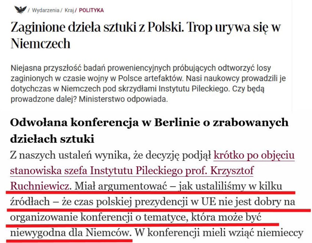 sjanus_pl's tweet photo. Pamiętacie jeszcze tego Ruchniewicza, od paru miesięcy szefa Instytutu Pileckiego i ogólnie niemieckiego włazidupa w skali przy której niejaki Mikołaj jest tuskosceptykiem? Tego co z grantów i niemieckich nagród mógłby sobie ułożyć mały pomniczek jakiegoś swojego ukochanego Niemca?

Jak donosi Rzeczpospolita - osobiście odwołał konferencję w Niemczech o "zaginionych" (czyli ukradzionych przez Niemców) polskich dziełach sztuki, bo jak argumentował - "czas polskiej prezydencji w UE nie jest dobrym momentem na (...) niewygodne dla Niemców tematy".

Pierdolony skurwysyn, antypolska kurwa. Pluć mu w mordę przy każdym spotkaniu to mało.