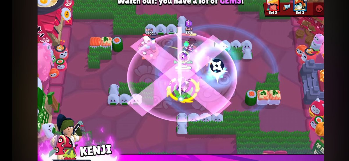 Idk who has this Kenji bias in the brawl office but I love you, BRO GETS A BADDIE WIFE, A HYPERCHARGE SKIN AND HIS HYPERCHARGE IS A TARA SUPER THAT LETS HIM TELEPORT LIKE ARE Y'ALL BEING FR???