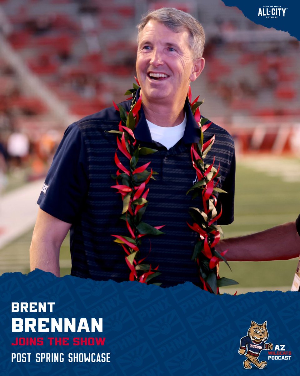 PHNX Wildcats (@phnx_wildcats) on Twitter photo Our Head Ball Coach will be LIVE ON SET of the AZ Wildcats Podcast Post Showcase Show ๐
Brent Brennan (<a href="/CoachBrennan/">Coach Brennan</a>) will join <a href="/DamonDawg/">Damon</a> & <a href="/KevoPosts/">Kevin Thomas</a> tonight to talk the upcoming season ๐ฅ
MORE GUEST ANNOUNCEMENTS COMING ๐๐ช Our Head Ball Coach will be LIVE ON SET of the AZ Wildcats Podcast Post Showcase Show ๐
Brent Brennan (<a href="/CoachBrennan/">Coach Brennan</a>) will join <a href="/DamonDawg/">Damon</a> & <a href="/KevoPosts/">Kevin Thomas</a> tonight to talk the upcoming season ๐ฅ
MORE GUEST ANNOUNCEMENTS COMING ๐๐ช