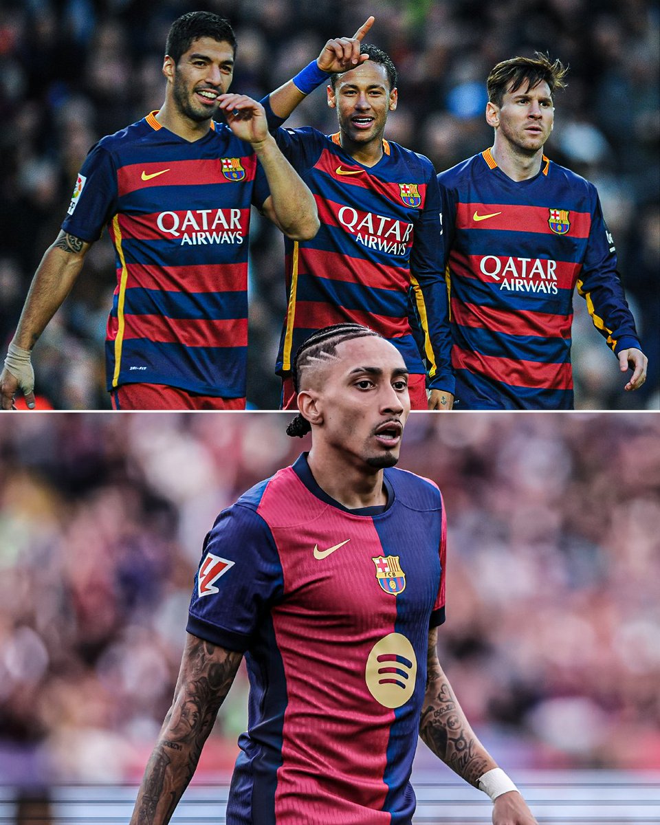 Raphinha is the first Barcelona player with 50 goal contributions in a single season since Messi, Neymar and Suarez 😮