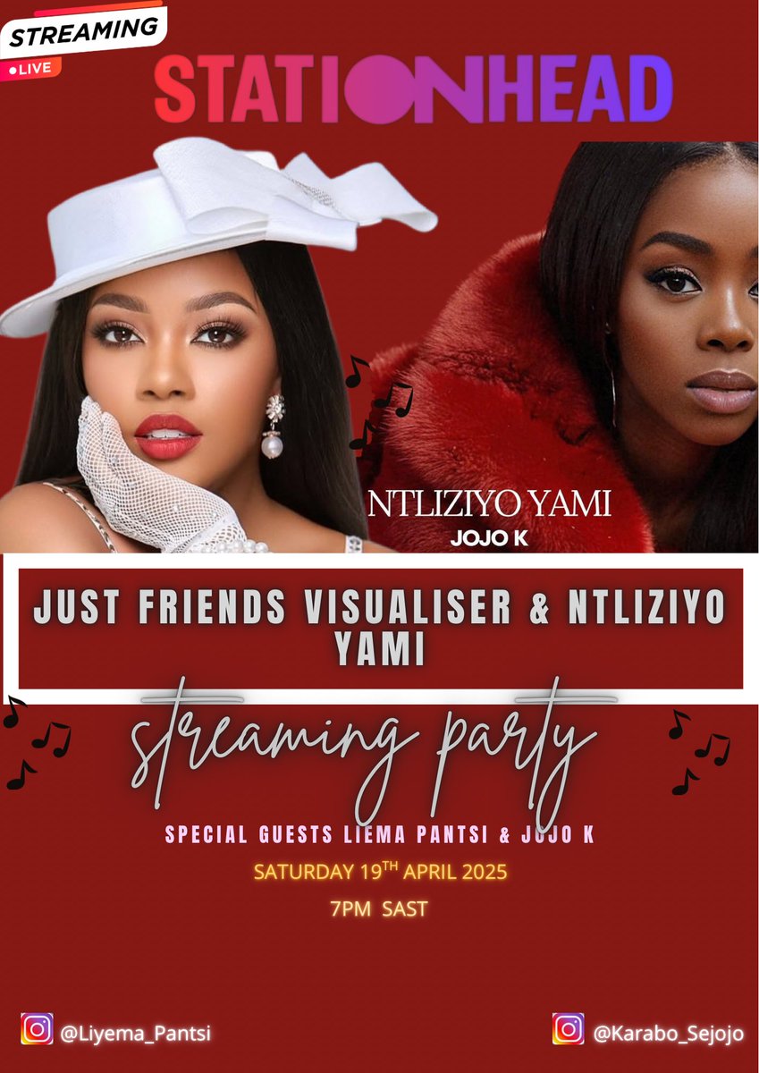 roxyfoxxy_'s tweet photo. Lilies and Jojo Warriors collaboration is starting in 5 minutes please join us if you struggling to join slide in my DMs..follow this link
https://t.co/7zpyoNk85I
LIEMA X JOJO STATIONHEAD
JOIN US ON STATIONHEAD
#JustFriendsVisualizer
#JustFriendsOnYouTube
#LiemaPantsi https://t.co/GCeXUCm5Sj