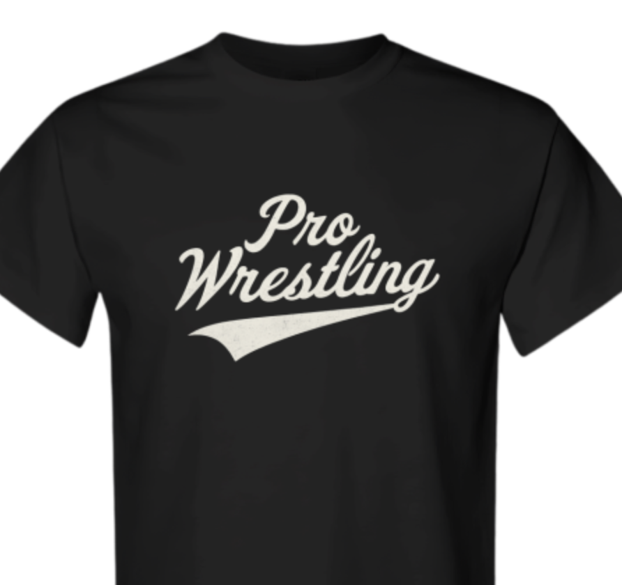 Do you love pro wrestling? 
We love pro wrestling. 
So we made a shirt that says "pro wrestling" on it. 
Wear it with pride. 
prowrestlingtees.com/related/kayfab…
#WrestleMania