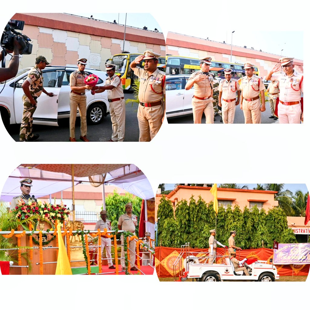 OdishaFS's tweet photo. Odisha Fire & Emergency Service marked #FireServiceWeek2025 with a ceremonial parade & fire drill display at the Odisha Fire & Disaster Response Academy, Bhubaneswar. Director General Dr. @SarangiSudhansu took the salute & highlighted our achievements & the modernisation push. https://t.co/mbjS4e0Rqf
