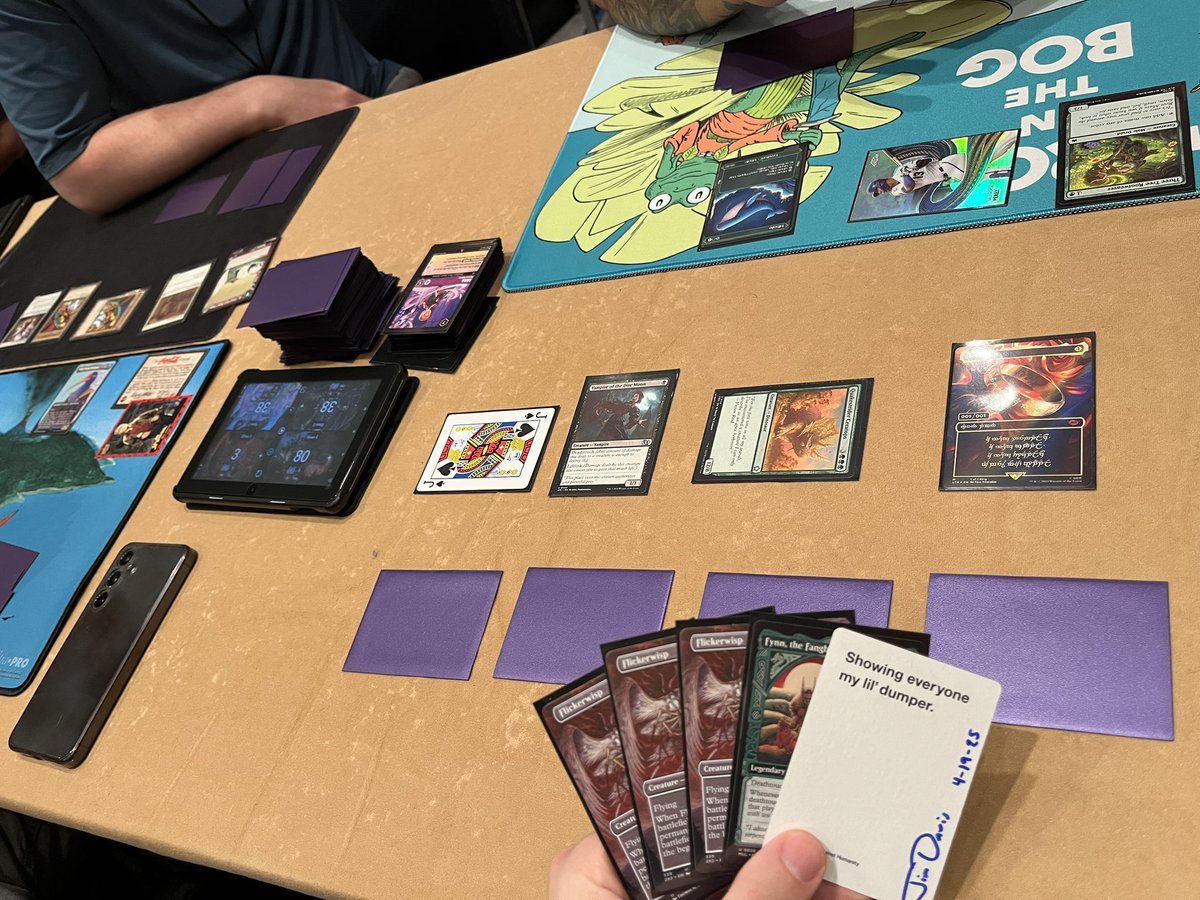 JimDavisMTG's tweet image. It’s day two of #CSCon!

Played some crazy games already, and I’ve got a meet and greet starting shortly and then a charity Tarkir draft right after; still some slots come sign up and draft with me!

@CoolStuffInc