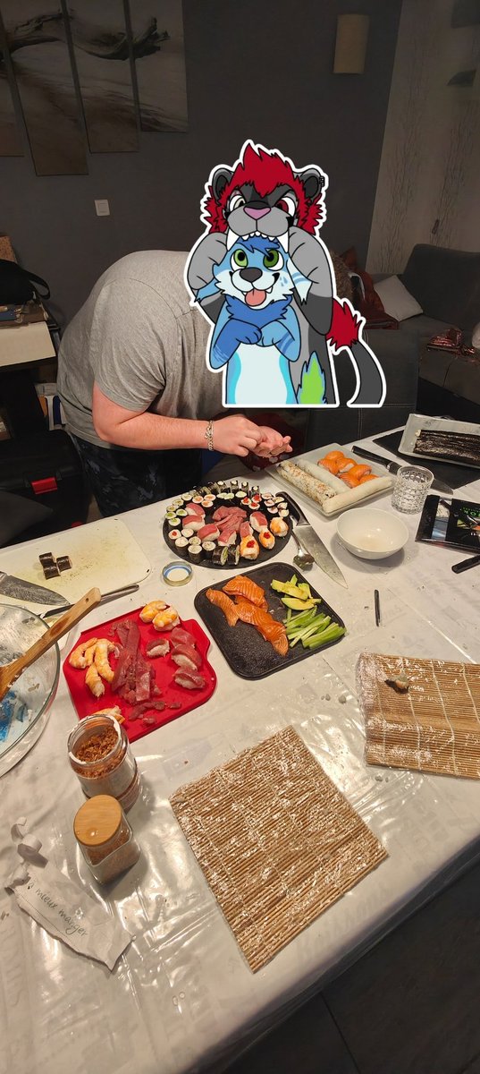 Pendant que certain sont a la faun, moi c'est soirée sushi avec ma belle famille, et franchement ça vaut 1000 faun