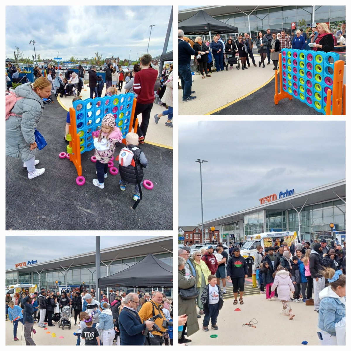 Official launch of Gorton Public Sq. Fantastic turnout &amp; thanks to many of our dignitaries <a href="/bevcraig/">Bev Craig</a> <a href="/CllrJulieReid/">Julie Reid</a> <a href="/JohnHughes55/">John Hughes</a>
<a href="/LordMayorOfMcr/">Councillor Carmine Grimshaw</a> <a href="/tomstannard/">Tom Stannard</a>
Goes to show what creativity can do, now a safe space for everyone to enjoy <a href="/MCRMarkets/">Manchester Markets</a>
<a href="/deplandscape/">DEP Landscape</a> @WardenConstruct