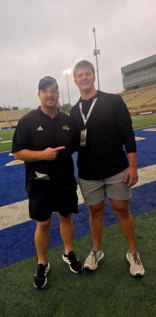 Nicholas Anciaux (@nickanciaux) on Twitter photo Had a great time watching a spring practice <a href="/TulsaFootball/">Tulsa Football</a>, and after a great conversation with <a href="/jscelfo66/">Coach Joe Scelfo</a> I am blessed to have received an offer from the University of Tulsa.
<a href="/westonschartz/">Weston Schartz/ Kapaun Football</a> <a href="/PIAthletes/">Coach James Tabor</a> <a href="/AndrewLee_CFB/">Andrew Lee</a> Had a great time watching a spring practice <a href="/TulsaFootball/">Tulsa Football</a>, and after a great conversation with <a href="/jscelfo66/">Coach Joe Scelfo</a> I am blessed to have received an offer from the University of Tulsa.
<a href="/westonschartz/">Weston Schartz/ Kapaun Football</a> <a href="/PIAthletes/">Coach James Tabor</a> <a href="/AndrewLee_CFB/">Andrew Lee</a>