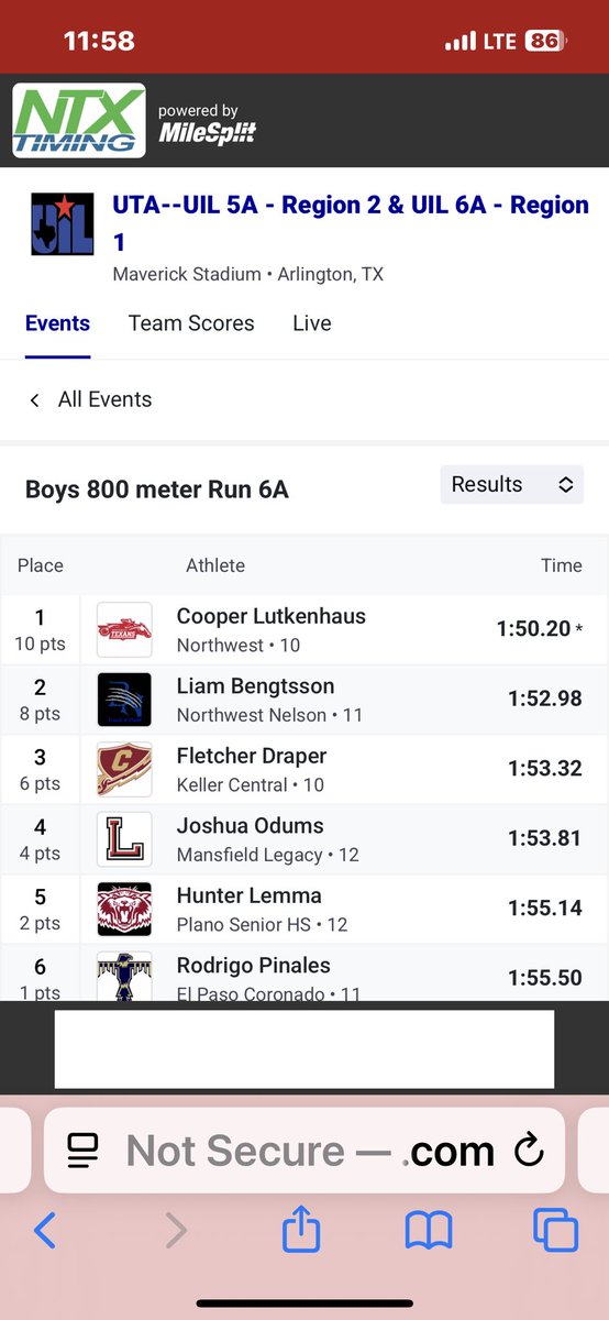 Liam Bengsston is 2nd at Region and is headed to STATE! <a href="/NISDAthletics/">NISD Athletics</a> <a href="/NorthwestISD/">Northwest ISD</a>