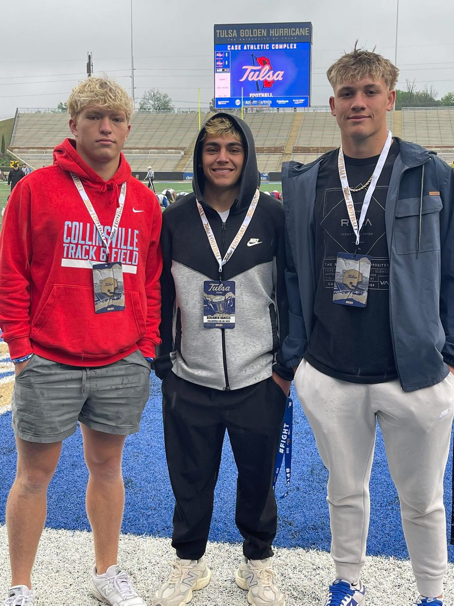 scottrigby32's tweet photo. Had a great time at @TulsaFootball today! Excited to be back!
@Coach_TDaniels @CoachJames3 @CVilleCardsFB https://t.co/eRLXB5Llrw