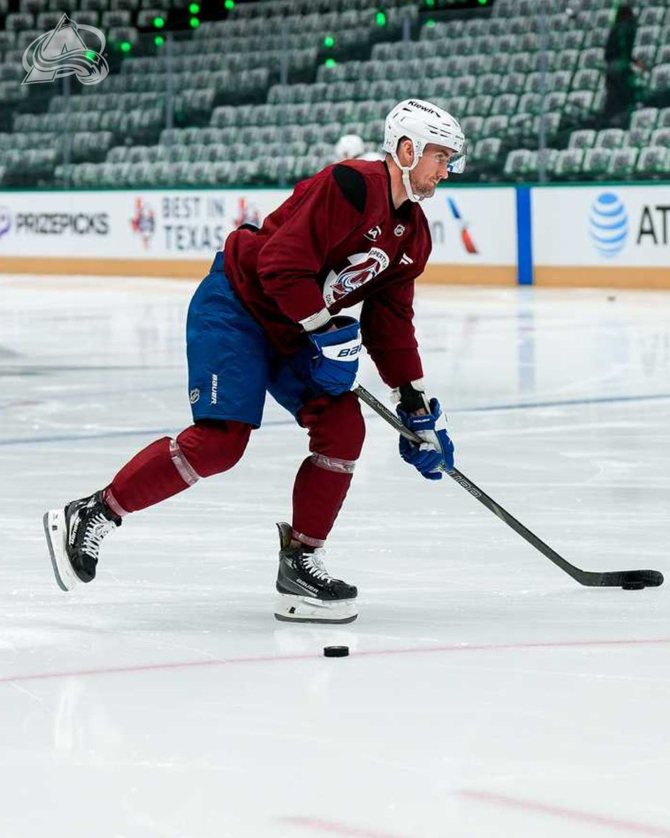 Avalanche's tweet photo. Morning reps in Dallas. 

#GoAvsGo | #BuiltDifferent https://t.co/B0pILxLKyw