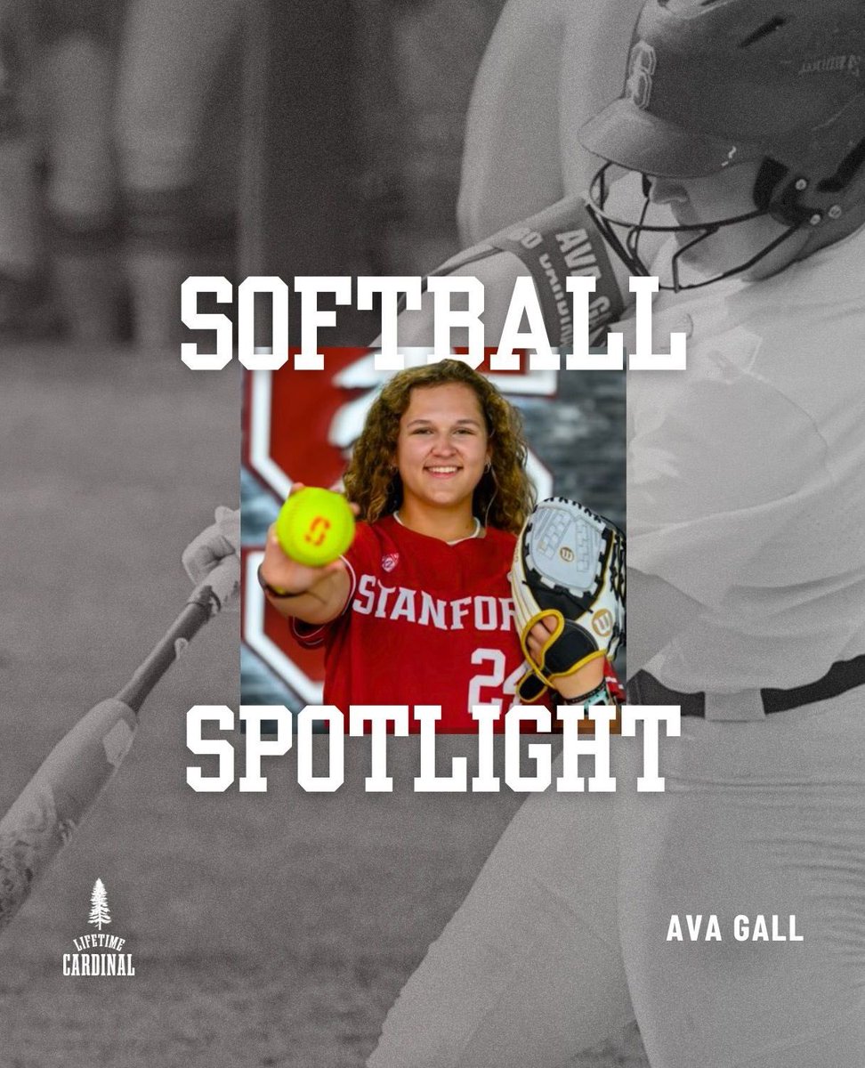 Lifetime_Card's tweet photo. A @StanfordSball spotlight ahead of today’s #BigSwing gameday 🌲
Come support #LifetimeCardinal athlete @AvaGall51 at Stanford Stadium today and help break the #NCAASoftball All-Time Attendance Record‼️ https://t.co/Q5adNkAFXd