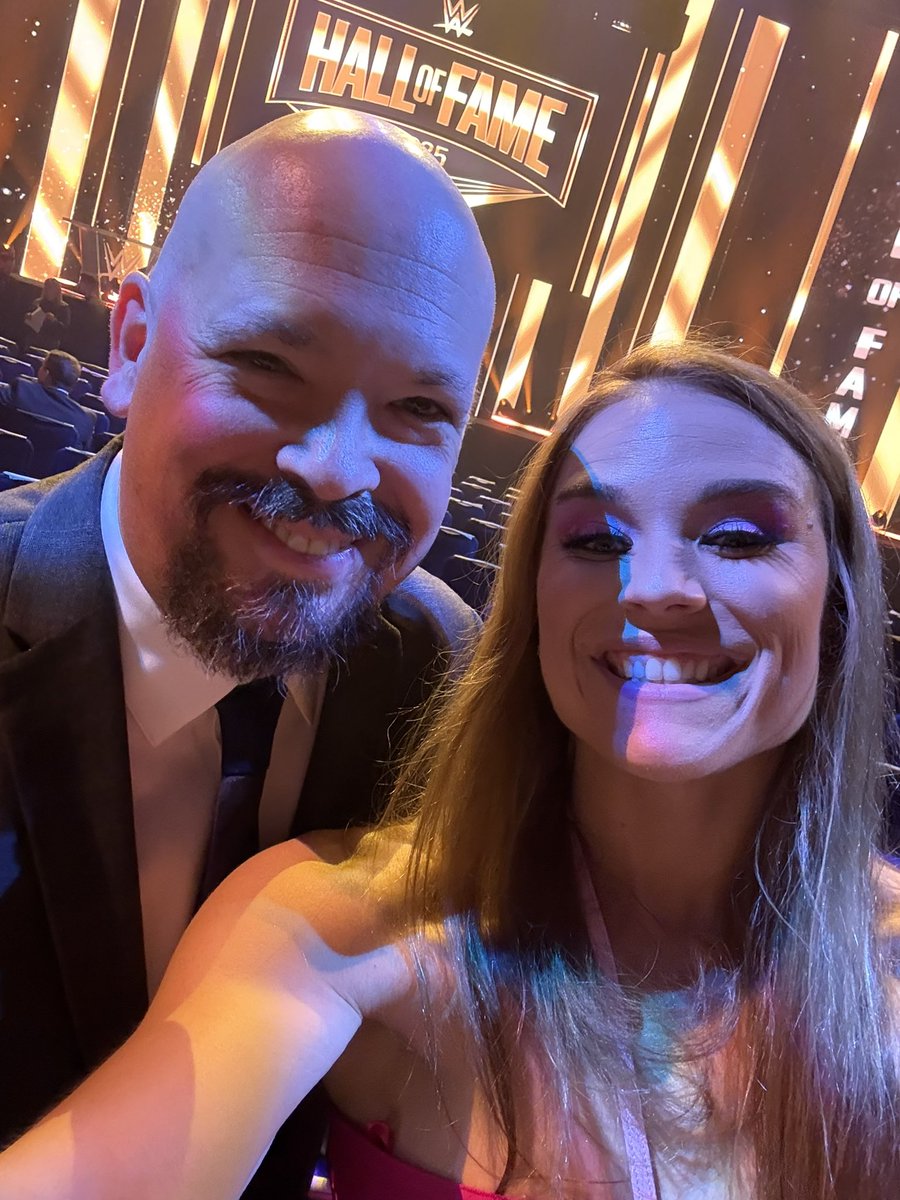 hcnoel's tweet image. Was my honor to accompany my friend @WWELadyRefJess to the #WWEHallOfFame Great start to my birthday weekend. #WWEHOF #WrestleMania