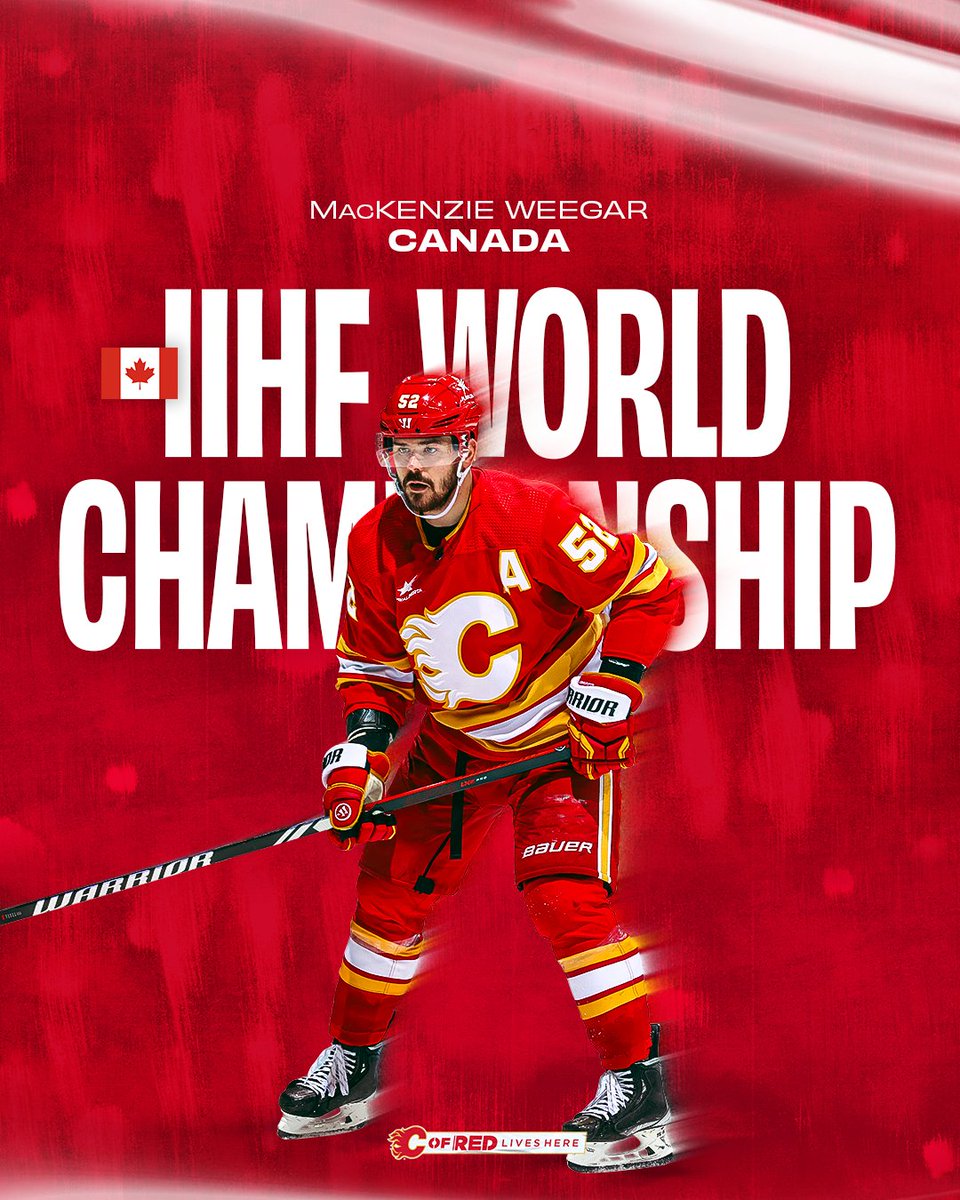 Weegsy baby!

MacKenzie Weegar will suit up for 🇨🇦 at the 2025 #MensWorlds!