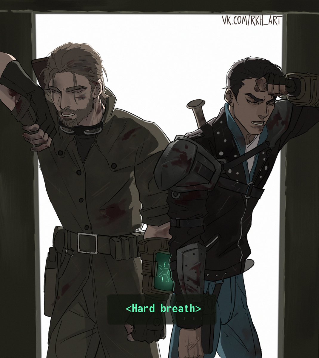 Kato_blyaaa's tweet photo. #Fallout3 

comic from 2020

Lone Wanderer and Butch DeLoria https://t.co/WXKNiymy3D