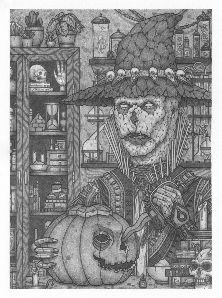 I will draw a single line in my artwork over and over till I feel it is right. As many times as it takes. That is how important staying true to my artistic vision is to me.

#darkart #scarecrow #art