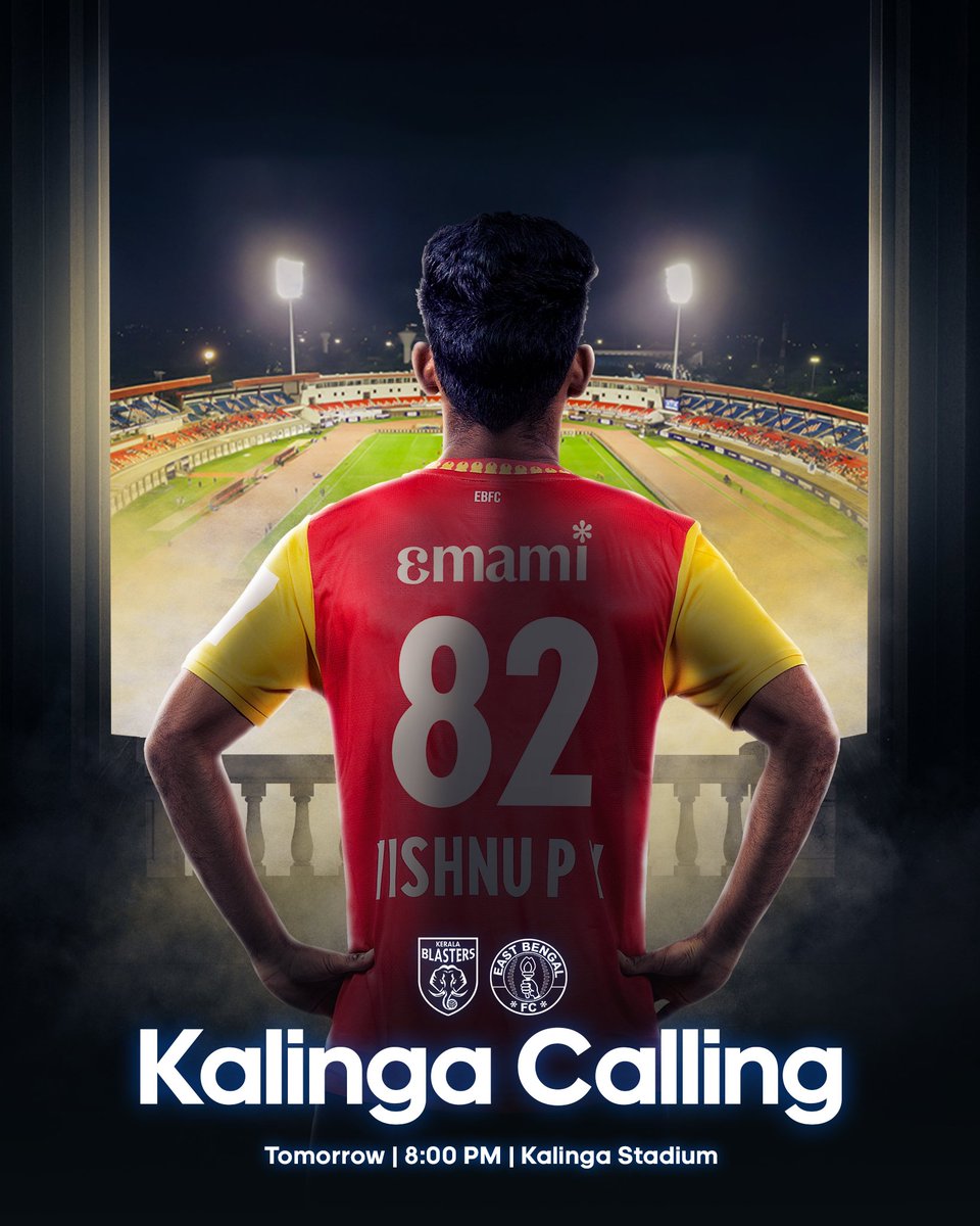 eastbengal_fc's tweet photo. Familiar terrain. Familiar tournament. ⚡

One more sleep. Let's fly the 🔴🟡 flag high in Kalinga - once again 🏆

#JoyEastBengal #KalingaSuperCup https://t.co/cHvAdshjjN