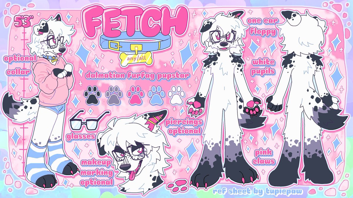 tuplepaw's tweet image. ✨ FURFAG, PUPSTAR, COMING OUT SO HARD ✨  
ref comm for @pentup_pup 🐶