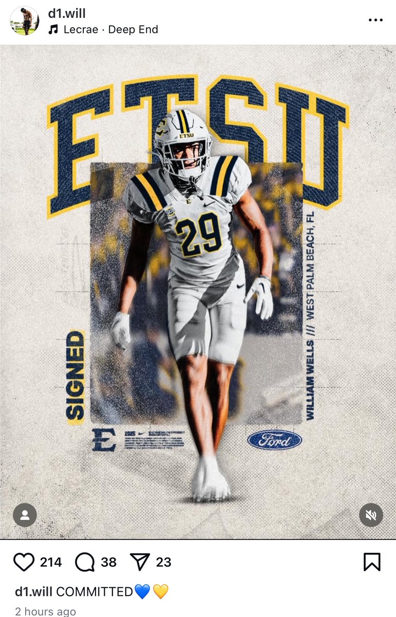 Jacob Townsend (@jacobgtownsend) on Twitter photo Another player with Central Florida ties for former UCF assistant coach <a href="/Coach_heals/">Will Healy</a> and <a href="/ETSUFootball/">ETSU Football</a>. Defensive back William Wells with one year of eligibility left. Played in 33 games over four seasons in Orlando for Gus Malzahn. Another player with Central Florida ties for former UCF assistant coach <a href="/Coach_heals/">Will Healy</a> and <a href="/ETSUFootball/">ETSU Football</a>. Defensive back William Wells with one year of eligibility left. Played in 33 games over four seasons in Orlando for Gus Malzahn.