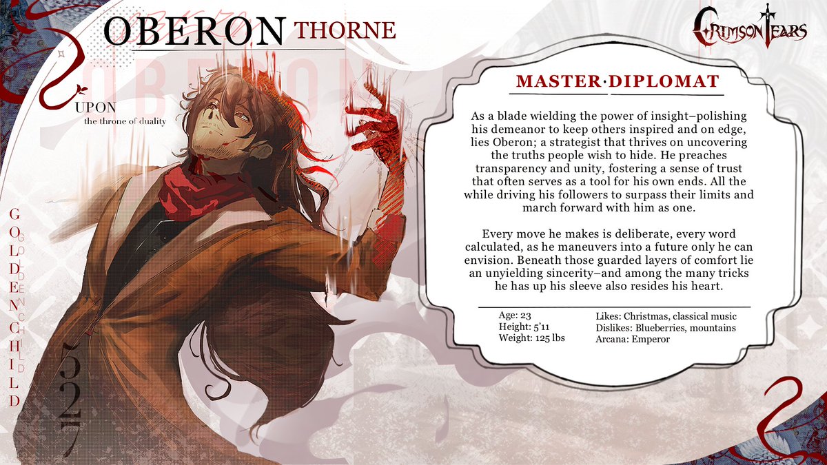 "Fret not, for above this sea of chaos, I alone will steer our course." — Master #527, Oberon Thorne 

#indiegame #visualnovel #gamedev